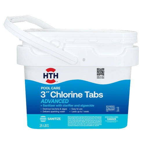 HTH® Pool Care 3 Chlorine Tabs Advanced 25 Lbs (25 Lbs)