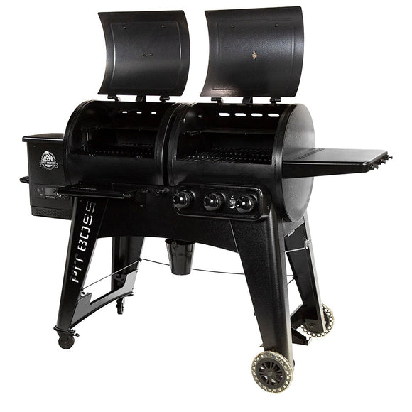 Pit Boss Navigator Pellet/Gas Combo Grill, Black (Black)