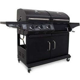 Combination Charcoal/Gas Grill +  Side Burner, 36,000 BTU