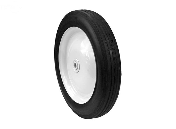 MaxPower 10 in. x 1.75 in. Centered Steel Lawn Mower Wheel with Ribbed Tread (10