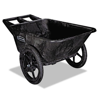 Rubbermaid Commercial Big Wheel Cart (7.5 CF - FG564200BLA, BLACK)