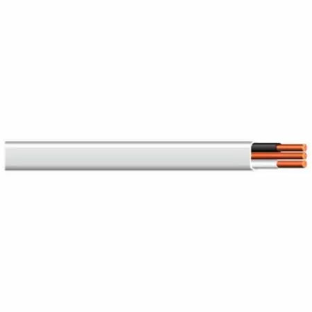 Marmon Home Improvement 1000 ft. 14/2 White Solid CerroMax SliPWire Copper NM-B Wire