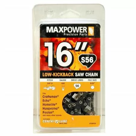 MaxPower S56 Low Profile Saw Chain 16 in. for Craftsman/Echo/Homelite (16)