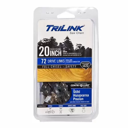 Trilink Saw Chain  20 Inch Saw Chain  - 0.050 in. - 72 Drive Links (20)