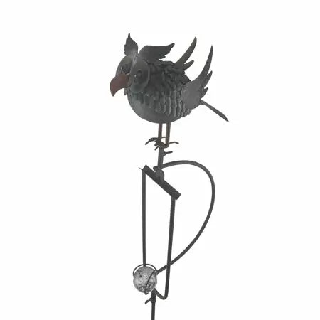 Red Carpet Studios Rocker Owl Color Kinetic Garden Stake