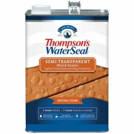 Thompson’s® WaterSeal® Semi-Transparent Wood Sealer 1 Gallon Natural Cedar (1 Gallon, Natural Cedar)