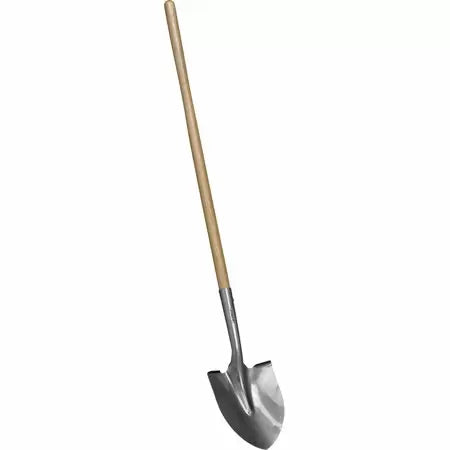 Corona SS10000 16 Ga Tempered Steel Round Point Shovel W/48 in. Wood Handle (48