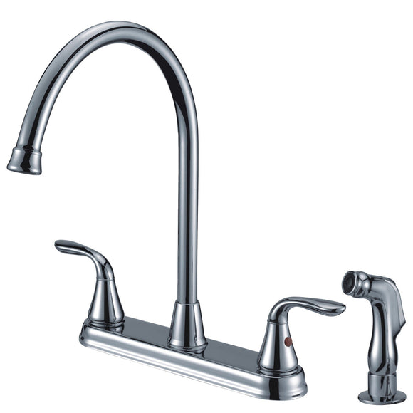 Compass Manufacturing 191-7703 Majestic Two Handle Kitchen Faucet (Polished Chrome Finish)