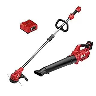 Skil PWR CORE 20 Brushless 13 String Trimmer and 400 CFM Leaf Blower (13)