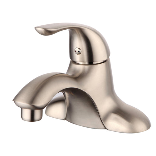 Compass Manufacturing 201-7694 Noble One Handle Bathroom Faucet (Brushed Nickel Finish)