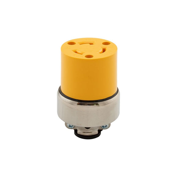 Cooper Industries Arrow Hart Ultra Grip Locking Plug (20A, Yellow)