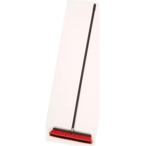 Cequent Laitner Company  24 in. Indoor & Outdoor Push Broom With 60 in. Metal Handle (24