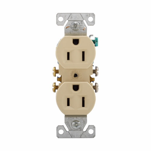 Eaton Cooper Wiring  Residential Grade Duplex Receptacle 15A, 125V Ivory