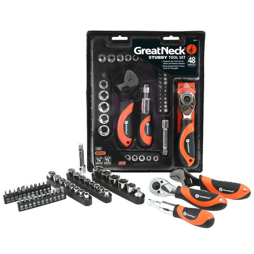 GreatNeck 28045 Multi Drive Stubby Tool Set (3/8)