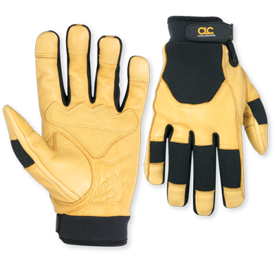 Custom Leathercraft Top Grain Goatskin With Reinforced Palm Gloves Medium (Medium)