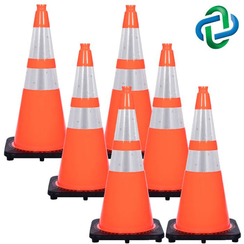 Mr. Chain 28 Traffic Orange Traffic Cones with Reflective Collars (28)