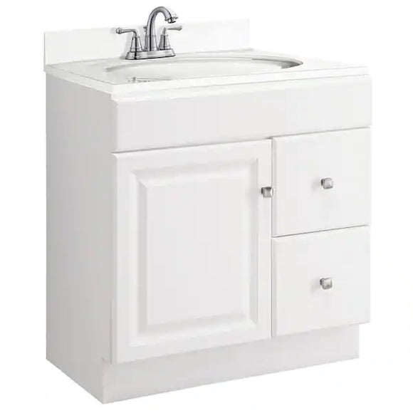 Hardware House 24-3021 White 30x21 Vanity (White Finish)