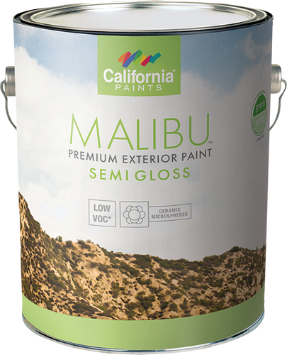 California Products Malibu Premium Exterior Paint Semi Gloss - Deep Base - 1 qt. (1 Quart)