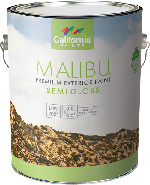 California Products Malibu Premium Exterior Paint Semi Gloss - Deep Base - 1 qt. (1 Quart)