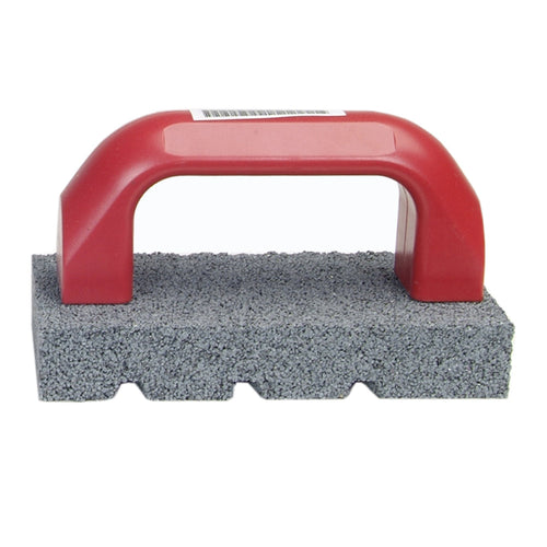 Norton 87800 Crystolon Fluted Hand Rubbing Brick with Handle, 6 Length x 3 Width x 1 Thickness