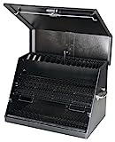 Montezuma 30 x 19 in. Steel Triangle Toolbox, Black - Large (Large, Black)