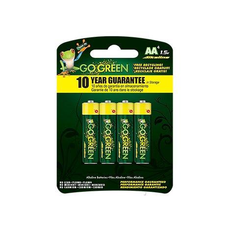 Go Green Power® AA Alkaline 4pk (AA)