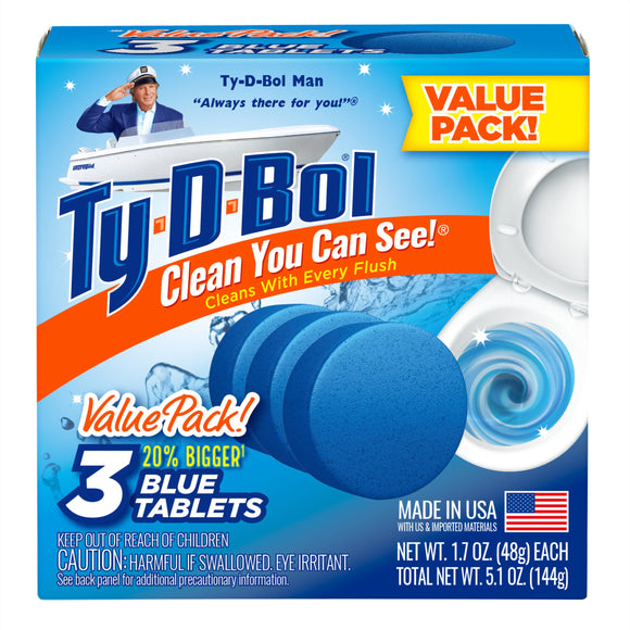 Ty⬝D⬝Bol Original Blue Tablet 1.4 oz Blue (1.4 oz, Blue)