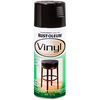 Rust-Oleum Vinyl Spray 12 oz Black (12 Oz, Black)