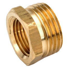 Garden Hose Adapter, Lead-Free Brass, 3/4 MGH x 1/2-In. FIP