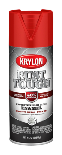 Krylon Rust Tough® With Anti-Rust Technology™ Enamel Gray Rust 12 oz. (12 oz., Gray Rust)