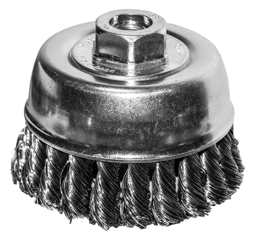 Century Drill And Tool 2-3/4 Knotted Wire Cup Brush 5/8-11 Arbor (2-3/4 X 5/8 X 11)