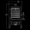 Pit Boss 5-Series Vertical Wood Pellet Smoker Black (77550)