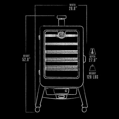 Pit Boss 5-Series Vertical Wood Pellet Smoker Black (77550)