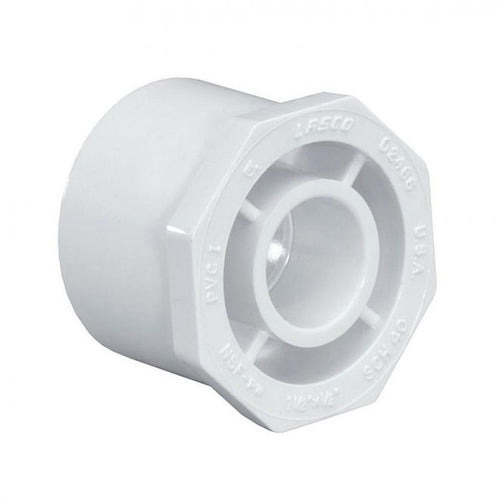 Thrifco Plumbing 8113316 1-1/4 Inch x 1 Inch Slip x Slip PVC Bushing / Reducer SCH 40 (1-1/4 x 1)