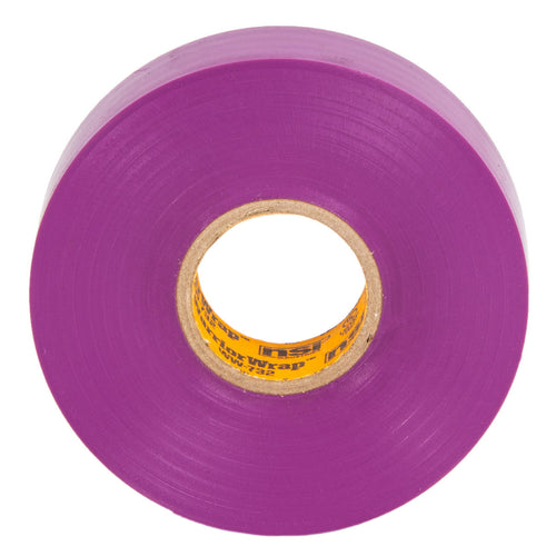 NSI Industries WW-732-VT WarriorWrap Premium 3/4 in. x 66 ft. 7 mil Vinyl Large Electrical Tape, Violet