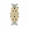 Eaton Cooper Wiring Commercial Specification Grade Duplex Receptacle 15A, 125V Ivory