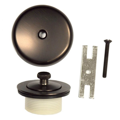 Danco Universal Lift and Turn Tub Drain Trim Kit with Overflow in Oil Rubbed Bronze (1-3/4, Brushed Nickel)