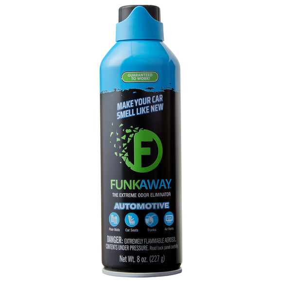 FunkAway Automotive Aerosol Spray 8 oz. Extreme Odor Eliminator (8 oz)