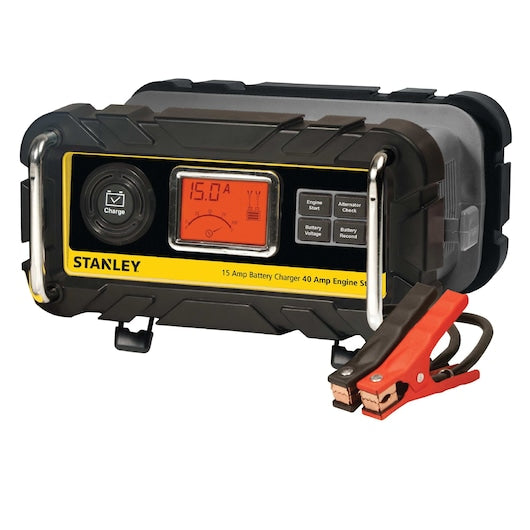 Stanley 15 Amp Battery Charger with 40 Amp Engine Start (15 A)