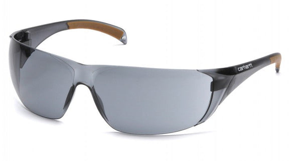 Pyramex Carharrt Billings Gray Anti-Fog Lens with Gray Temples (clam shell) (Gray)