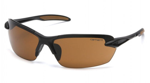 Pyramex Sandstone Spokane Bronze Polarized Lens with Black Frame (Black)