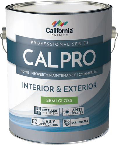 California Paint CalPro Interior/Exterior Series Semi Gloss Deep Base 1 Gallon, Gray Seal (1 Gallon, Gray Seal)