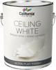 California Paint Latex Ceiling Flat, 5 Gallons  White (5 Gallons, White)