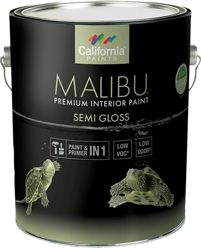 California Products Malibu Premium Interior Paint Semi Gloss - Pastel Base 1 qt. (1 Quart)