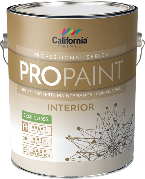 California Products ProPaint Interior Paint Semi Gloss Superhide White 5 Gallon (5 Gallon)