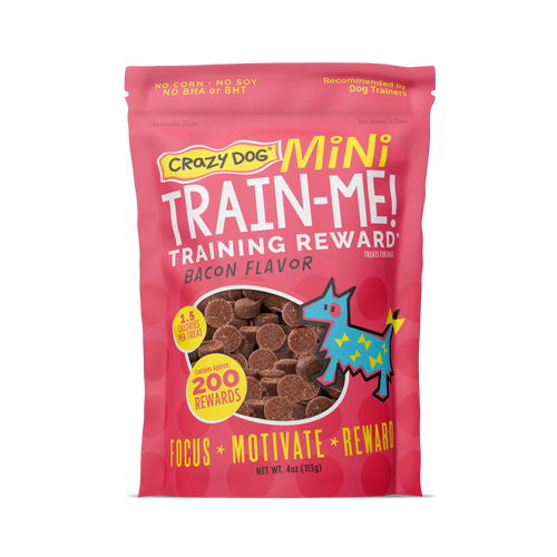 Crazy Dog Train-Me! Bacon Flavor Dog Treats 4 Oz (4 Oz)