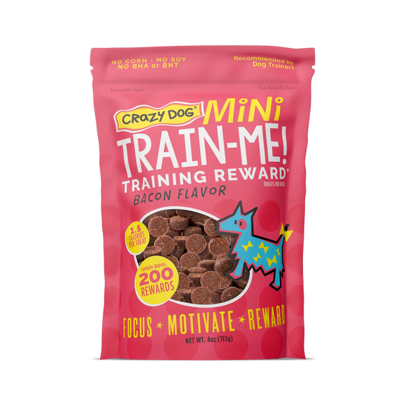 Crazy Dog Train-Me! Bacon Flavor Dog Treats 4 Oz (4 Oz)