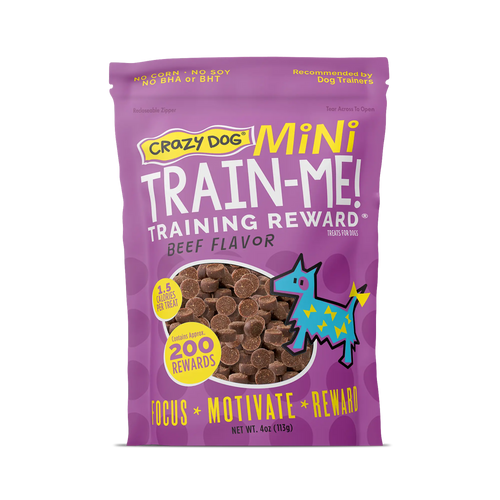 Crazy Dog Train-Me! Beef Flavor Dog Treats 4 Oz (4 Oz)