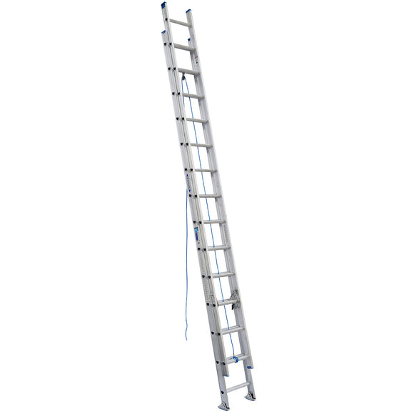 Werner 28ft Type I Aluminum D-Rung Extension Ladder D1328-2 (28')