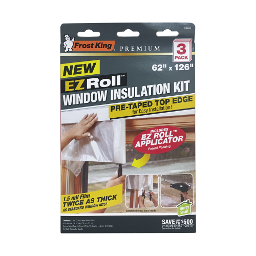 Frost King EZRoll™ Roll On Window Insulation Kit (1 x 17', Brown)